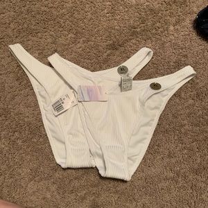 White swim suit bottoms